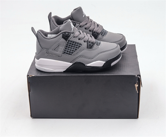 Youth Running weapon Super Quality Air Jordan 4 Gray Shoes 033